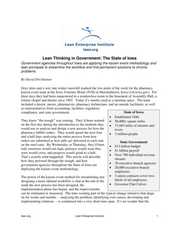 Lean In Government: The State Of Iowa
