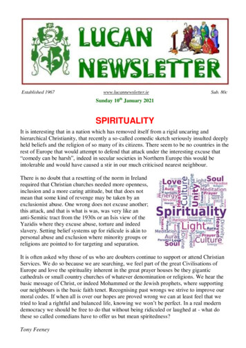 SPIRITUALITY - Lucan Newsletter