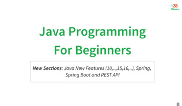 For Beginners Java Programming