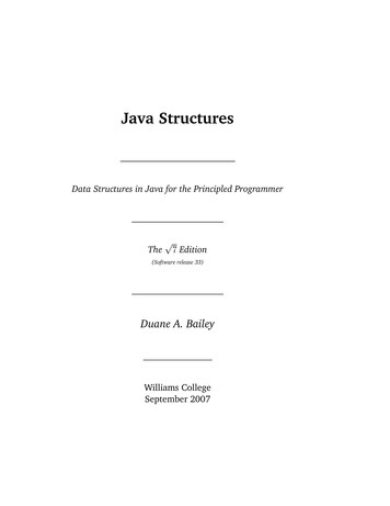 Java Structures: Data Structures For The Principled Programmer