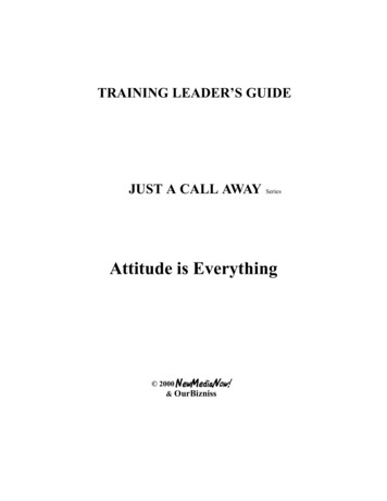 Attitude Is Everything - TrainingABC