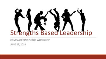 Strengths Based Leadership - CompassPoint