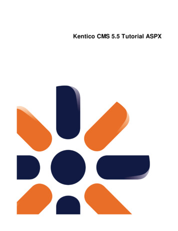 Kentico CMS 5.5 Tutorial ASPX