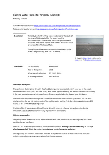 Kirkcaldy (Seafield) Bathing Water Profile V1