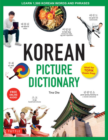Korean Picture Dictionary: Learn 1,500 Korean Words And .