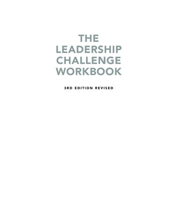 THE LEADERSHIP CHALLENGE WORKBOOK