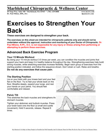 Exercises To Strengthen Your Back