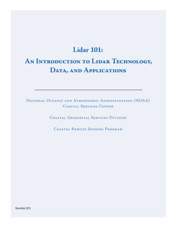 Lidar 101: An Introduction To Lidar Technology, Data, And .