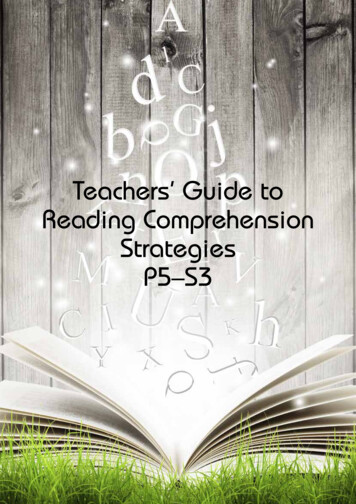 Teachers’ Guide To Reading Comprehension Strategies P5–S3