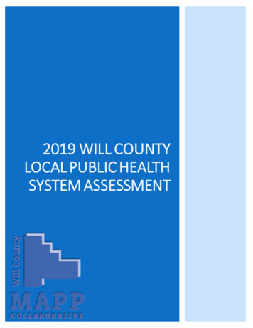 2019 Will County Local Public Health System Assessment