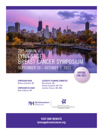 23rd Annual Lynn Sage Breast Cancer Symposium