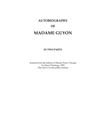 Autobiography Of Mme Guyon - Online Christian Library