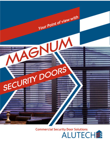 Magnum Security Brochure 2019 - Alutech