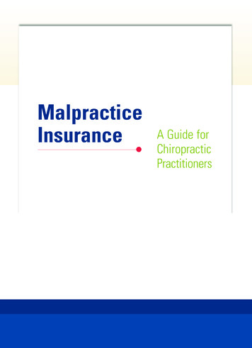 Malpractice Insurance A Guide For Chiropractic Practitioners