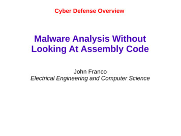 Malware Analysis Without Looking At Assembly Code