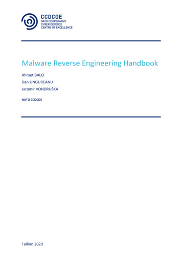 Malware Reverse Engineering Handbook - CCDCOE