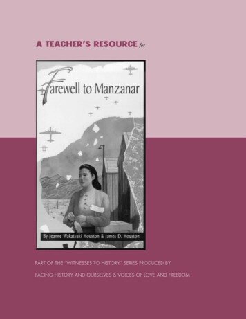 A TEACHER’S RESOURCE For - Facing History