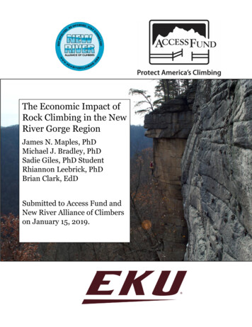The Economic Impact Of Rock Climbing In The New River .