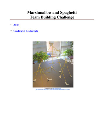 Marshmallow And Spaghetti Team Building Challenge