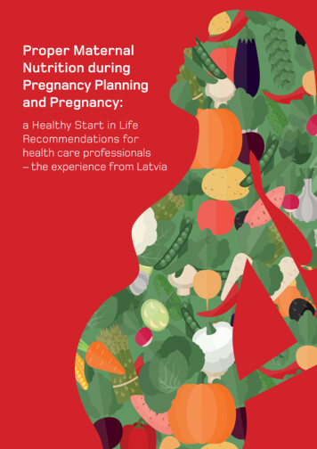 Proper Maternal Nutrition During Pregnancy Planning And .
