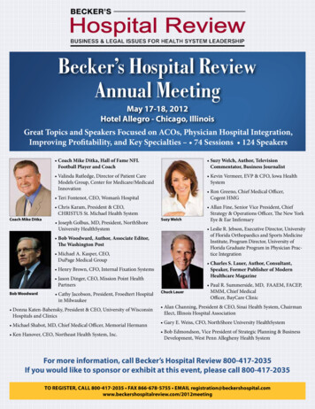 Becker's Hospital Review Annual Meeting