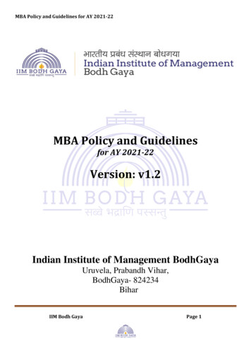 Indian Institute Of Management Bodh Gaya