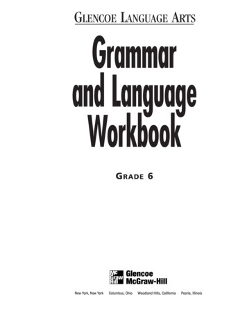 GLENCOE LANGUAGE ARTS Grammar And Language 