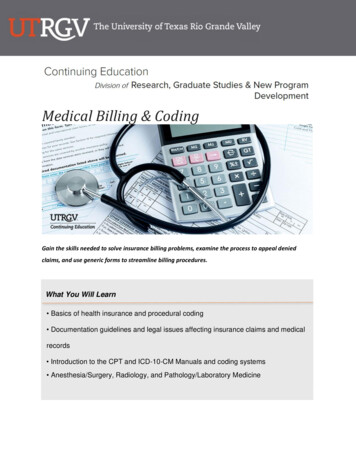 Medical Billing & Coding - UTRGV