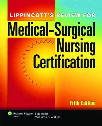 Medical Surgical Nursing Certificate - WordPress 