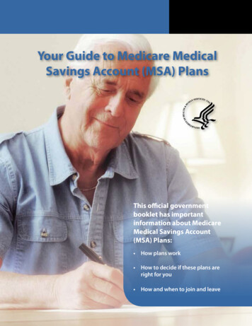 Your Guide To Medicare Medical Savings Account (MSA) Plans