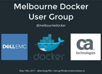 Melbourne Docker User Group