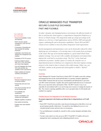 Oracle Managed File Transfer