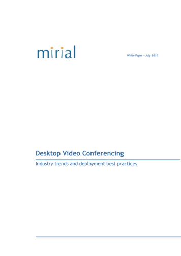 Desktop Video Conferencing - DEKOM