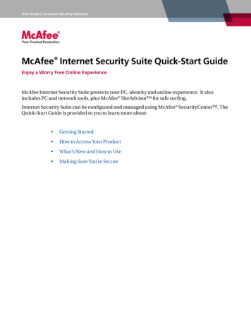 Enjoy A Worry Free Online Experience - .mcafee 
