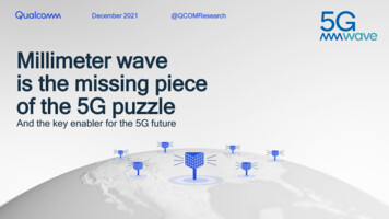 “mmWave Missing Piece Of The 5G Puzzle” Campaign 