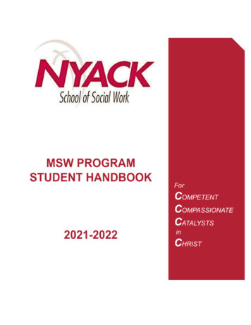 Of Social :work - Nyack College