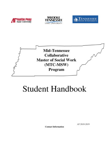 Mid-Tennessee Collaborative Master Of Social Work (MTC-MSW) Program - APSU