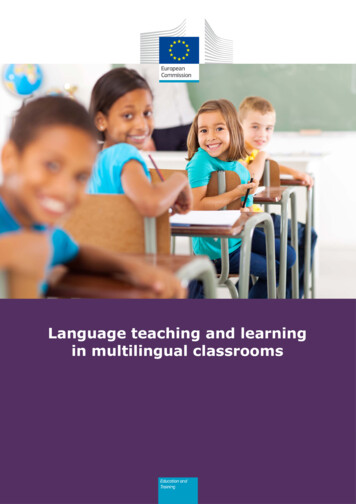 Language Teaching And Learning In Multilingual Classrooms