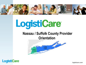 Nassau / Suffolk County Provider Orientation