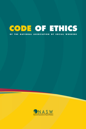 CODE OF ETHICS - SDSU School Of Social Work