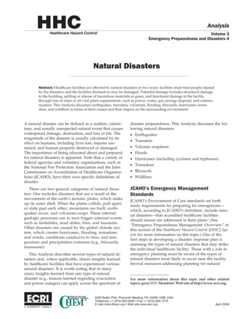 Natural Disasters - ECRI