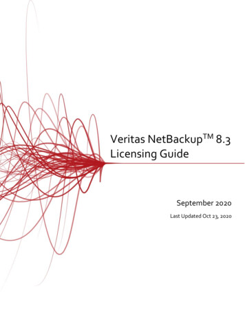 Licensing Guide - Veritas Services And Operations .