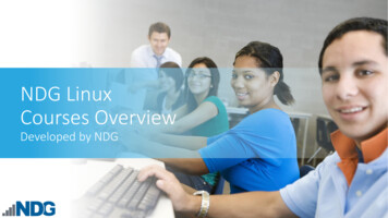 NDG Linux Courses Overview - Netdevgroup 