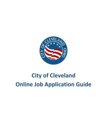 City Of Cleveland Online Job Application Guide