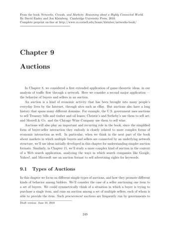 Chapter 9 Auctions - Cornell University