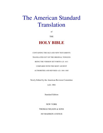 American Standard Version - Bibles Free. Org
