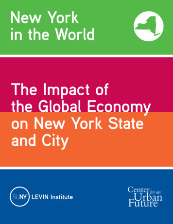 New York In The World The Impact Of The Global Economy On New York .