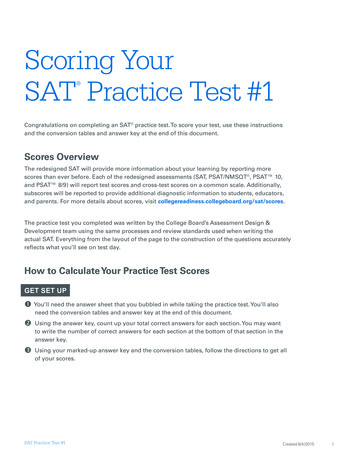 Scoring Your SAT Practice Test #1 - Images.prepscholar 