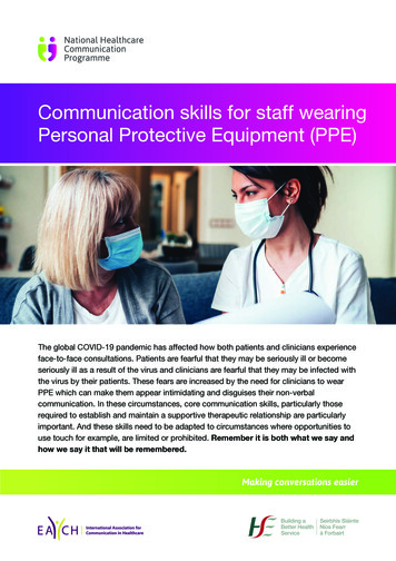 Communication Skills For Staff Wearing Personal Protective .