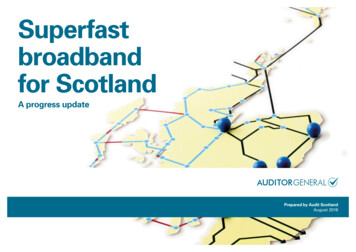 Superfast Broadband For Scotland: A Progress Update